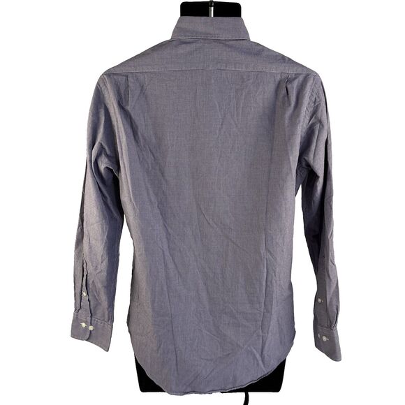 Mens Polo Ralph Lauren Custom Fit Purple Long Sleeve Dress Shirt Size 15-32/33 - Picture 7 of 7